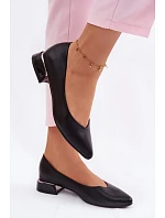 Baleríny Na Nízkém Podpatku Vinceza 62280 Černé
