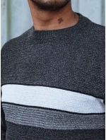 Pánsky tmavosivý sveter FashionStreet WX2210