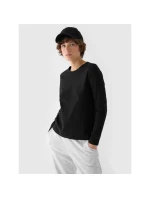Dámske oversize hladké tričko s dlhým rukávom 4F 4FWMM00TLONF431-20S