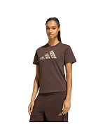 Dámske tričko adidas Animal Graphic, hnedé, KT2676 Dámske tričko adidas Animal Graphic, hnedé, KT2676