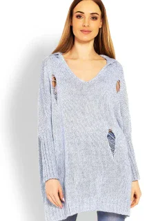 Dlhý sveter model 114562 PeeKaBoo