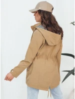 Dámska bunda AVELIN tmavo béžová FashionStreet TY4347