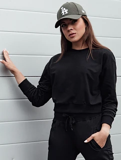 Dámska klasická mikina CASUALVIBE black FashionStreet BY1298