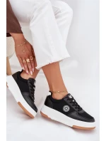 Sneakersy Damskie Na Platformie Big Star RR274573 HI-POLY SYSTEM Czarne