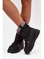 Dámské zimní boty na zip Lee Cooper LCJ-25-44-3930 Černé