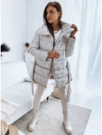 Dámsky prešívaný kabát LONDON PREMIUM béžový FashionStreet TY3162