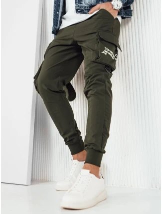 Pánske bojové nohavice zelené FashionStreet UX4162