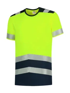 Tričko High Vis Bicolor Tričko unisex fluorescenčná žltá