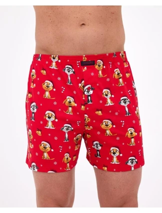 Boxerky Cornette 016/21 Psi 2 Vianočné 3-5XL