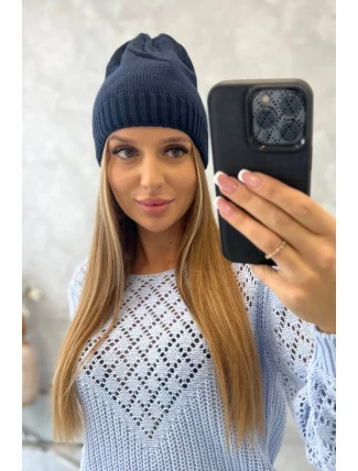 Dámska čiapka Berry K344 navy blue