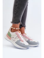 Sneakersy Damskie Z Eko Skóry Multikolor Kaimans