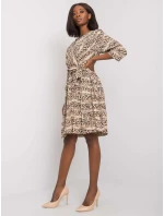 Šaty DHJ SK 11092A 1.91P čierna a béžová