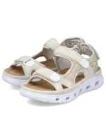 Pohodlné sandále na suchý zips Rieker W RKR691 beige