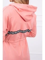 Sukňa s dlhším chrbtom marhuľová