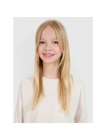 Dievčenské nadrozmerné hladké šaty s dlhým rukávom 4F 4FJWSS25TLONF377-12S