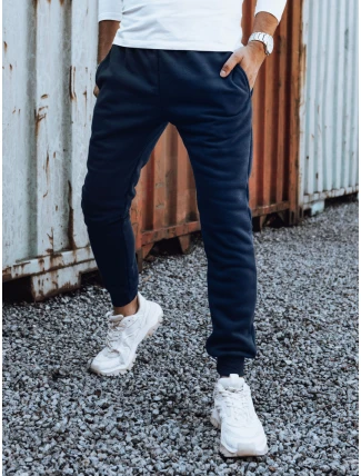 Pánske tmavomodré nohavice FashionStreet UX4432