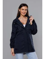 Tmavomodrá tenká dámska bunda s podšívkou (B8119-3) Tmavomodrá tenká dámska bunda s podšívkou (B8119-3)