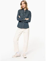Kariban K 518 Džínsová blúzka s dlhými rukávmi 20.K518 blue jean Kariban K 518 Džínsová blúzka s dlhými rukávmi 20.K518 blue jean