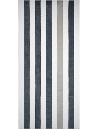 The One Towelling Plážový uterák „Stripe“ 48.1056 antracitová/svetlosivá The One Towelling Plážový uterák „Stripe“ 48.1056 antracitová/svetlosivá