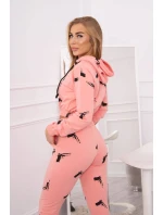 Sada s potlačou pištole marhuľová