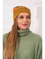Fleecová čiapka Dolores K303 horčicová+oranžová+zelená