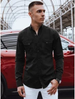 Pánska čierna košeľa Jenille FashionStreet DX2373