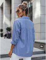 Dámske nadrozmerné tričko BLISS modré FashionStreet DY0351 Dámske nadrozmerné tričko BLISS modré FashionStreet DY0351