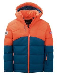 Detská zimná bunda Trollkids Gryllefjord Waterproof Orange/Blue (365-428)