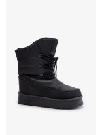 Big Star Platform Snežnice na zips OO274884 Black