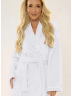 Dámsky župan 709 Manuela Frotte biely - De Lafense