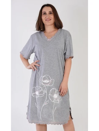 Dámska nočná košeľa s krátkym rukávom Leona