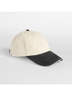 Beechfield B 673 6-panelová nízkoprofilová kontrastná čiapka s kšiltom 53.0673 natural/vintage black