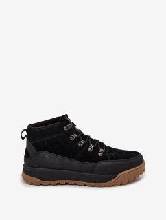 Zamszowe Buty Trekkingowe Męskie Big Star SS174265 Czarne