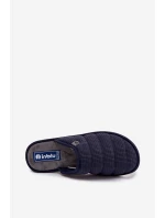 Pohodlná Pánská Domácí Obuv Pantofle Inblu 91000027 Tmavě Modrá