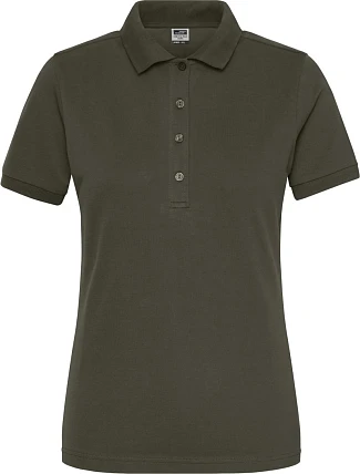Daiber JN 1805 Dámske pracovné elastické bio polo - Solid 02.1805 olivová Daiber JN 1805 Dámske pracovné elastické bio polo - Solid 02.1805 olivová
