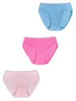 Yoclub Bavlnené dievčenské nohavičky 3-pack BMD-0036G-AA30-002 Viacfarebné