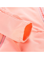 Detská softshellová bunda s membránou ALPINE PRO SPERTO neon salmon