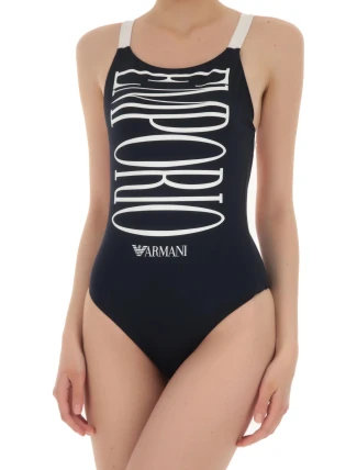 Dámske jednodielne plavky 262672 1P324 00135 námornícka modrá - Emporio Armani Dámske jednodielne plavky 262672 1P324 00135 námornícka modrá - Emporio Armani
