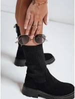 Dámske ponožkové topánky čierne FashionStreet ZY1133