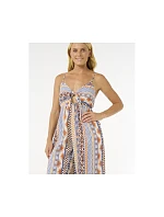 Overal RIP CURL San Carlos Tie Front Jumpsuit, tyrkysová Overal RIP CURL San Carlos Tie Front Jumpsuit, tyrkysová