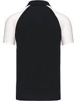 Kariban K 226 Baseballové polo tričko z piké 20.K226 čierne/svetlošedé/biele Kariban K 226 Baseballové polo tričko z piké 20.K226 čierne/svetlošedé/biele