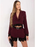 IT SN šortky FL9965.88 tmavo červená