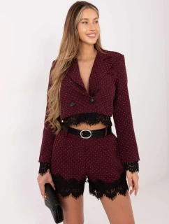 IT SN šortky FL9965.88 tmavo červená