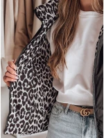 Dámska obojstranná prechodná bunda ZIBERKA black FashionStreet TY4868