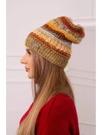Čiapka s fleecom Patrycja K254 horčica + khaki