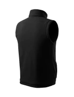 Next Fleecová vesta unisex čierna