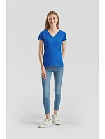 Fruit of the Loom Lady-Fit Valueweight V-Neck T Dámske tričko s výstrihom do V 16.1398 tmavomodrá