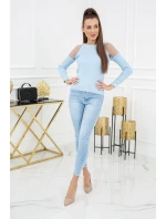 Sveter Eliza Tulle MCY02679 Baby Blue - Vittoria Ventini