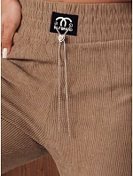Dámske tepláky DERCY camel FashionStreet UY2045 Dámske tepláky DERCY camel FashionStreet UY2045