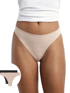 Dámske tangá 2 ks DIM BODY TOUCH THONG 2 ks - BELLINDA - čierne